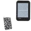 BoxWave Case Compatible with Hakeeta E-Reader (6 in) - Zebra Plush SlipSuit, Animal Print Padded Soft Sleeve view 1