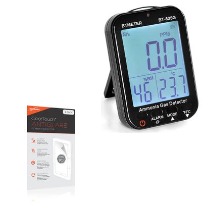 BoxWave Screen Protector Compatible with BTMETER Air Quality Meter Monitor (BT-535G) - ClearTouch Anti-Glare (2-Pack), Anti-Fingerprint Matte Film Skin