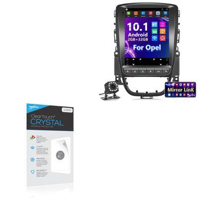 BoxWave Screen Protector Compatible with NHOPEEW Double Din GPS Navigation Car Stereo (9.7 in) - ClearTouch Crystal (2-Pack), HD Film Skin - Shields from Scratches