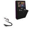 BoxWave Cable Compatible with Polycade Sente: Black - AllCharge miniSync, Retractable, Portable USB Cable - Jet Black view 1