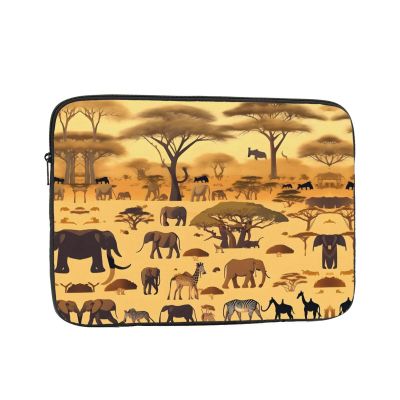 African Grassland Animals Laptop Inner Bag 13 Inch Laptop Sleeve Case For Laptop Briefcase Carrying Bag Pouch Skin Cover