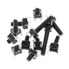 BHUPWZE 20PCS 6x6 Push Button Switch DIP 6X6X4.3 Light Touch Switch 6 * 6 * 4.3/5/6/7/8/9/10/11/12/13MM The Power Switch 4Pins(6x6x9mm) view 1