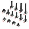 BHUPWZE 20PCS 6x6 Push Button Switch DIP 6X6X4.3 Light Touch Switch 6 * 6 * 4.3/5/6/7/8/9/10/11/12/13MM The Power Switch 4Pins(6x6x9mm) view 2