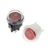BHUPWZE 1PCS ON/Off Round Rocker Switch Illuminated Car Dashboard Dash Boat Van 12V 24V / 6A 250V / 10A 125V 2/3/4PIN Switch 20MM(3Pin Blue Light) view 4
