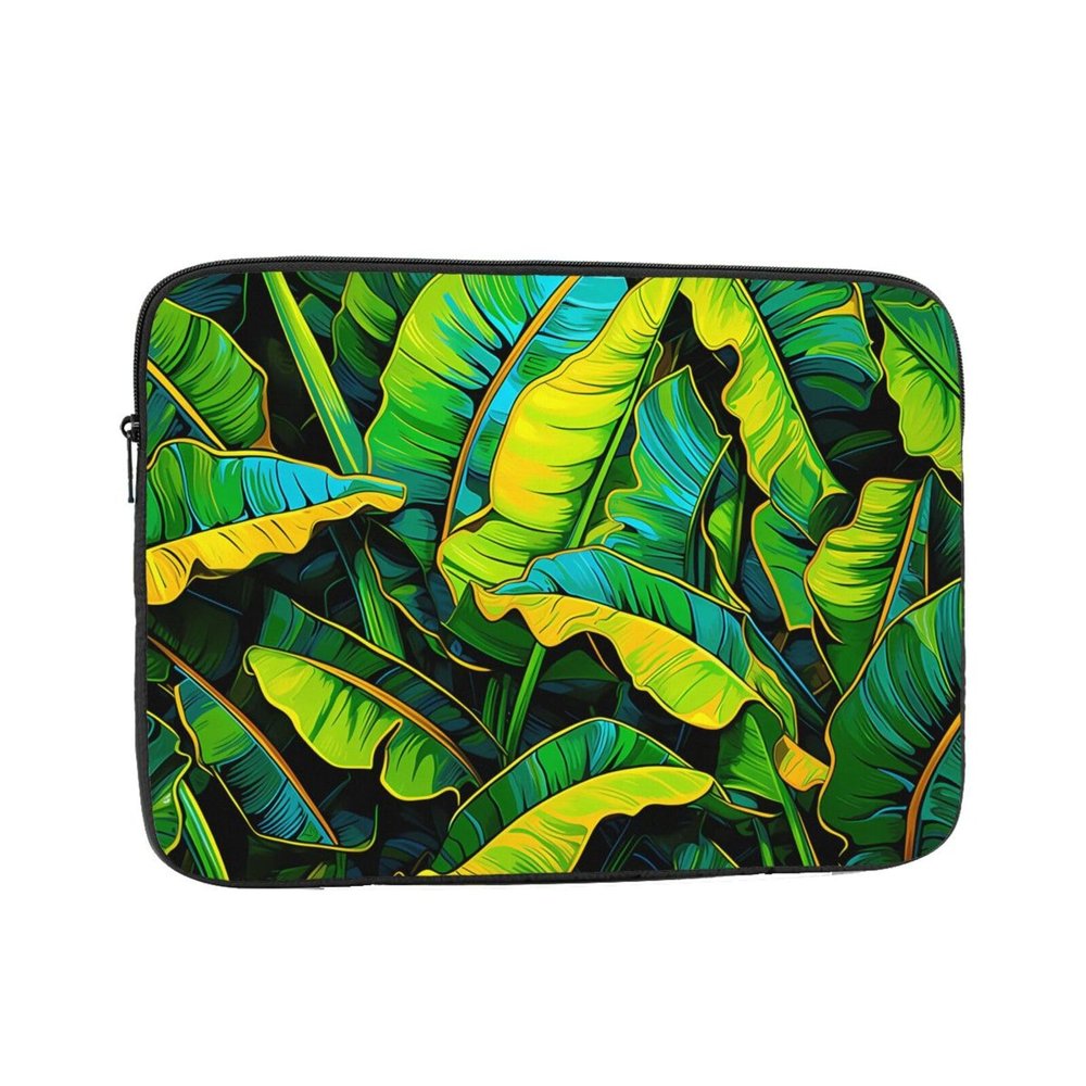 Big Green Banana Leaf Laptop Inner Bag 13 Inch Laptop Sleeve Case For Laptop Briefcase Carrying Bag Pouch Skin Cover