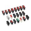 BHUPWZE 1PCS KCD3 Rocker Switch ON-Off ON-Off-ON 2 Position 3Pins with Light Power Switch 16A 250V / 20A 125V AC(Red Light 800W) view 2