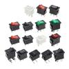 BHUPWZE 10PCS Switch ON-Off KCD1 15 * 21mm 2Pin Ship Type Switch 6A 250V 10A 125V 15X21 Rocker Switch Power Switch(2Pin White) view 1