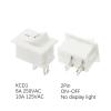 BHUPWZE 10PCS Switch ON-Off KCD1 15 * 21mm 2Pin Ship Type Switch 6A 250V 10A 125V 15X21 Rocker Switch Power Switch(2Pin White) view 2