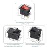 BHUPWZE 10PCS Switch ON-Off KCD1 15 * 21mm 2Pin Ship Type Switch 6A 250V 10A 125V 15X21 Rocker Switch Power Switch(2Pin White) view 3