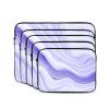 Blue And Purple Waves Laptop Inner Bag 13 Inch Laptop Sleeve Case For Laptop Briefcase Carrying Bag Pouch Skin Cover view 2