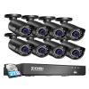 ZOSI 8MP 4K PoE Home Security Camera System Outdoor, H.265+ 8CH PoE NVR (16CH Expandable) with 2TB HDD for 24/7 Recording, 8PCS 5MP(3K) Bullet IP Cameras, Motion Detection, Remote Control view 1