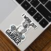 3Pcs I Work Out So I Can Eat Garbage Gym Weight Fitness Raccoon Stickers, 3 Inches view 4