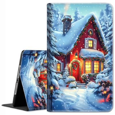 Case for Samsung Galaxy Tab S9/S9 FE 11 inch 2023 Model(SM-X710/X716B/X718U/X510/X516B/X518U) - Slim Fit Standing Cover with Auto Sleep/Wake, Snowy Christmas Lgloo