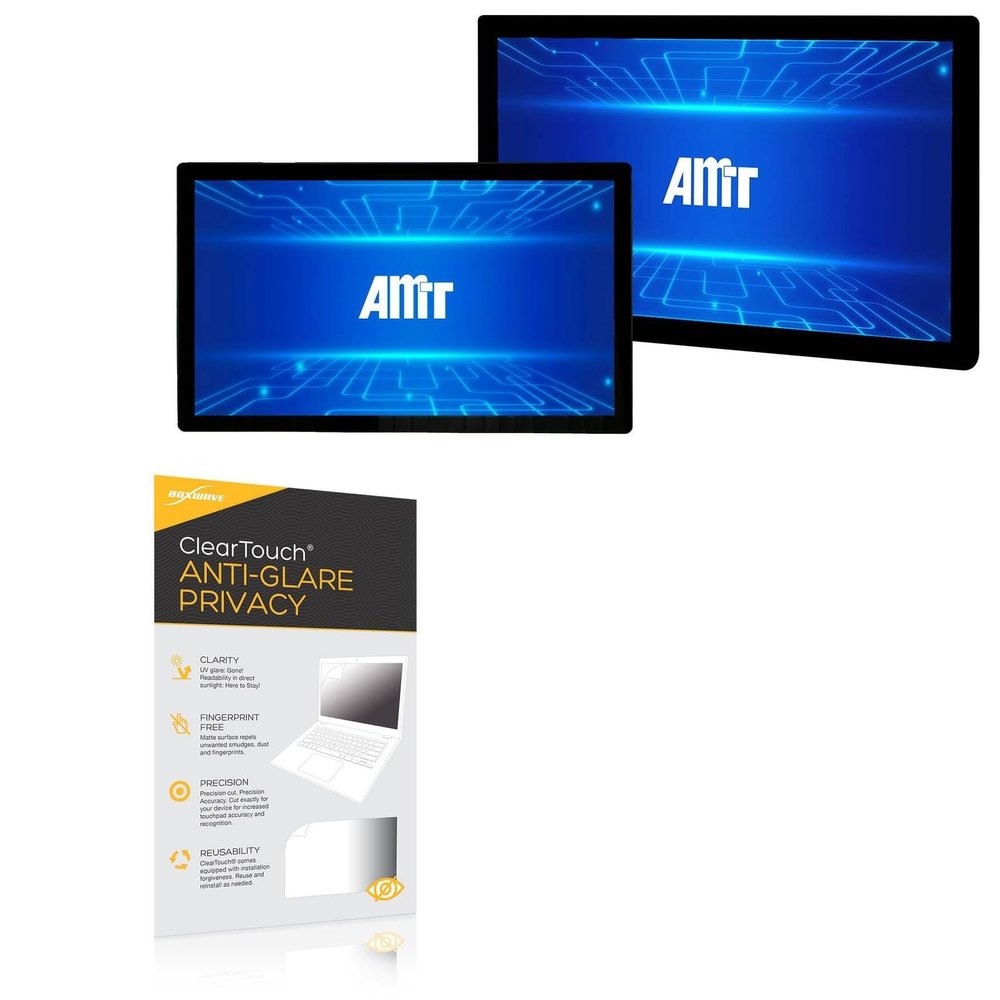 BoxWave Screen Protector Compatible with AMT Sigma S Series Touchscreen Display (7 in) - ClearTouch Anti-Glare Privacy (2-Pack), Privacy Screen Protector Flexible Film Anti-Glare