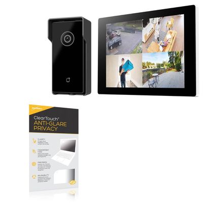 BoxWave Screen Protector Compatible with Loocam 3MP Wireless Security Camera System (LNA-MBD1C2-US) - ClearTouch Anti-Glare Privacy (2-Pack), Privacy Screen Protector Flexible Film Anti-Glare