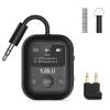 1Mii SafeFly Min+ Bluetooth Transmitter and Receiver,Bluetooth Adapter for Airplane, Supports to 2 AirPods/Headphones,Use with Any 3.5mm Jack on Airplanes, Gym, TVs, Car, Home, Boat(White) view 1