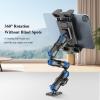OHLPRO Heavy Duty Drill Base Tablet Mount Holder, 360 Adjustable iPad Mount Truck Dashboard, 3-Stage Stand for 5-13" iPad Pro Air Mini Galaxy Tab Switch, Tablet Vehicle for Car Wall Desk view 4