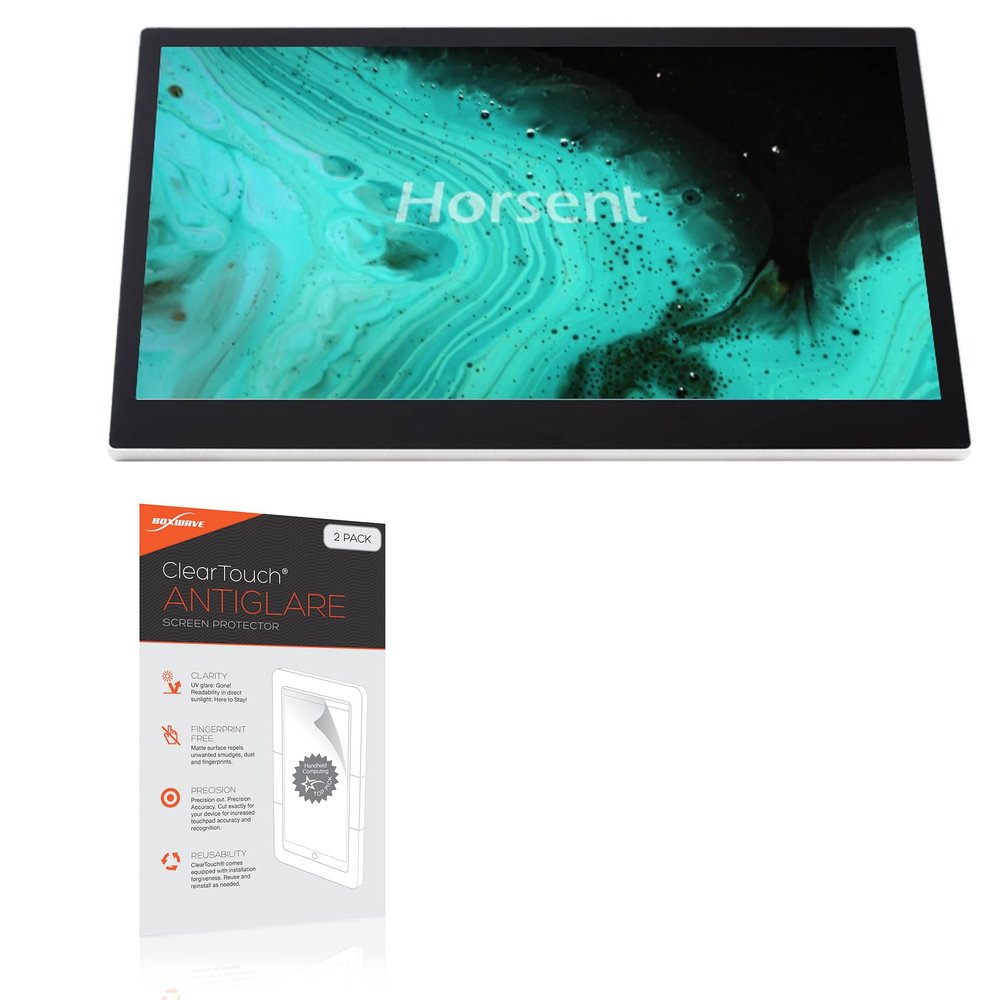 BoxWave Screen Protector Compatible with Horsent USB-C Touch Monitor (13 in) - ClearTouch Anti-Glare (2-Pack), Anti-Fingerprint Matte Film Skin