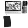 BoxWave Case Compatible with TMEZON Wired Video Intercom System (MZ-V20*2) - Velvet Pouch, Soft Velour Fabric Bag Sleeve with Drawstring - Jet Black view 1