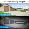 ZOSI 5MP 3K Lite 8 Channel H.265+ Home Security Camera System with AI Human Vehicle Detection, 8CH Surveillance DVR, 8 x 1080p Weatherproof CCTV Dome Camera Outdoor Indoor, 80ft Night Vision, 1TB HDD view 2