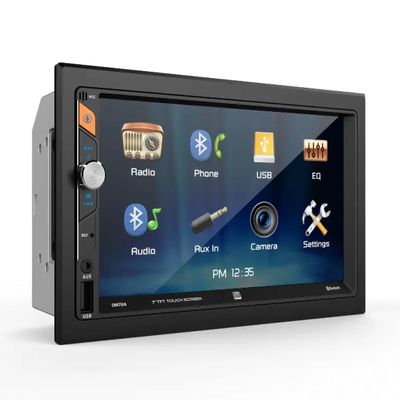 Dual DM724 2-DIN 7" Touchscreen Bluetooth Mechless Digital Multimedia Receiver