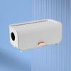 Cord Management Box, Plastic Safety Cable Management Box for Power Strips (White) view 3