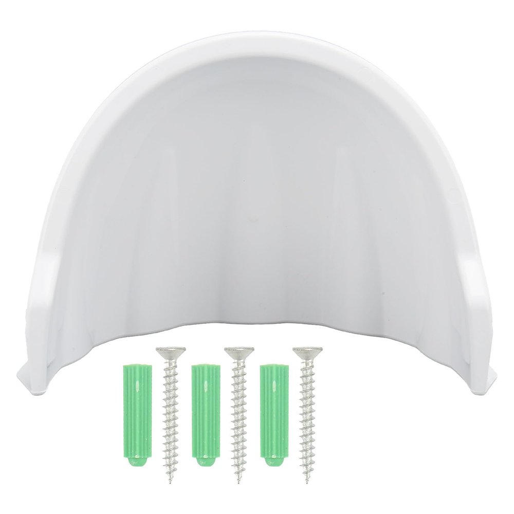 Mtlavishness Plastic Sun Rain Shade Outdoor Security Camera Cover for Outdoor Camera White (White)
