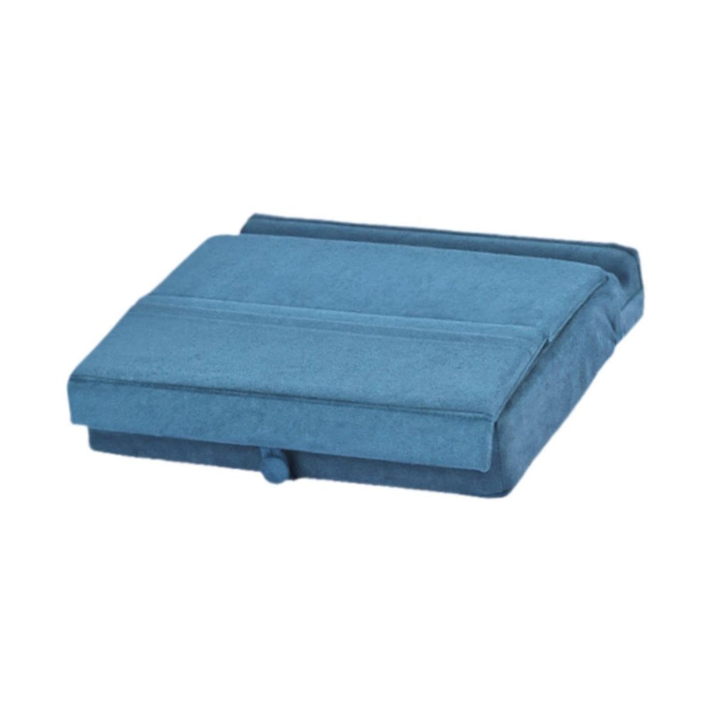 BaotyJie Tablet Pillow Stand Tablet Soft Pad Dock for 4-13inch Device with Pocket and Pen Mount for Lap Bed and Desk Books, Blue