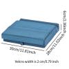 BaotyJie Tablet Pillow Stand Tablet Soft Pad Dock for 4-13inch Device with Pocket and Pen Mount for Lap Bed and Desk Books, Blue view 3