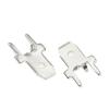 BHUPWZE 100PCS 6.3MM 4.8MM Inserts Plug Male Terminal 250 PCB Solder Lug Thickness 0.8 Two Legs,PCB Welding Sheet(6.3 Weld Sheet) view 1