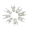 BHUPWZE 100PCS 6.3MM 4.8MM Inserts Plug Male Terminal 250 PCB Solder Lug Thickness 0.8 Two Legs,PCB Welding Sheet(6.3 Weld Sheet) view 3