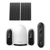 WUUK Solar Outdoor Cameras and Add-on Doorbell Camera view 1