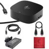 HP Docking Station for Laptop Dual Monitor and Charging - 5TW10AA / 5TW10UT / 5TW10AA#ABB USB-C G5 Dock with 120W AC Adap TER + HDMI Cable + DisplayPort Cable + Cleaning Cloth view 1