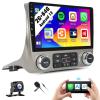 SIXWIN Android Car Stereo for Chevrolet Chevy Camaro 2010-2015 with Wireless CarPlay Android Auto Mirror Link 2G+64G 9 Inch Touchscreen Bluetooth GPS Navigation WiFi FM Backup Camera MIC view 1