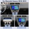SIXWIN Android Car Stereo for Chevrolet Chevy Camaro 2010-2015 with Wireless CarPlay Android Auto Mirror Link 2G+64G 9 Inch Touchscreen Bluetooth GPS Navigation WiFi FM Backup Camera MIC view 2