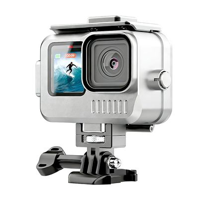 KETOPKIN Aluminum Alloy Waterproof Case for GoPro Hero13/Hero12/Hero11/Hero10/Hero9 Black,40M/131FT Underwater Diving Housing Protective Shell for Hero13/12/11/10/9 Black Camera Accessories