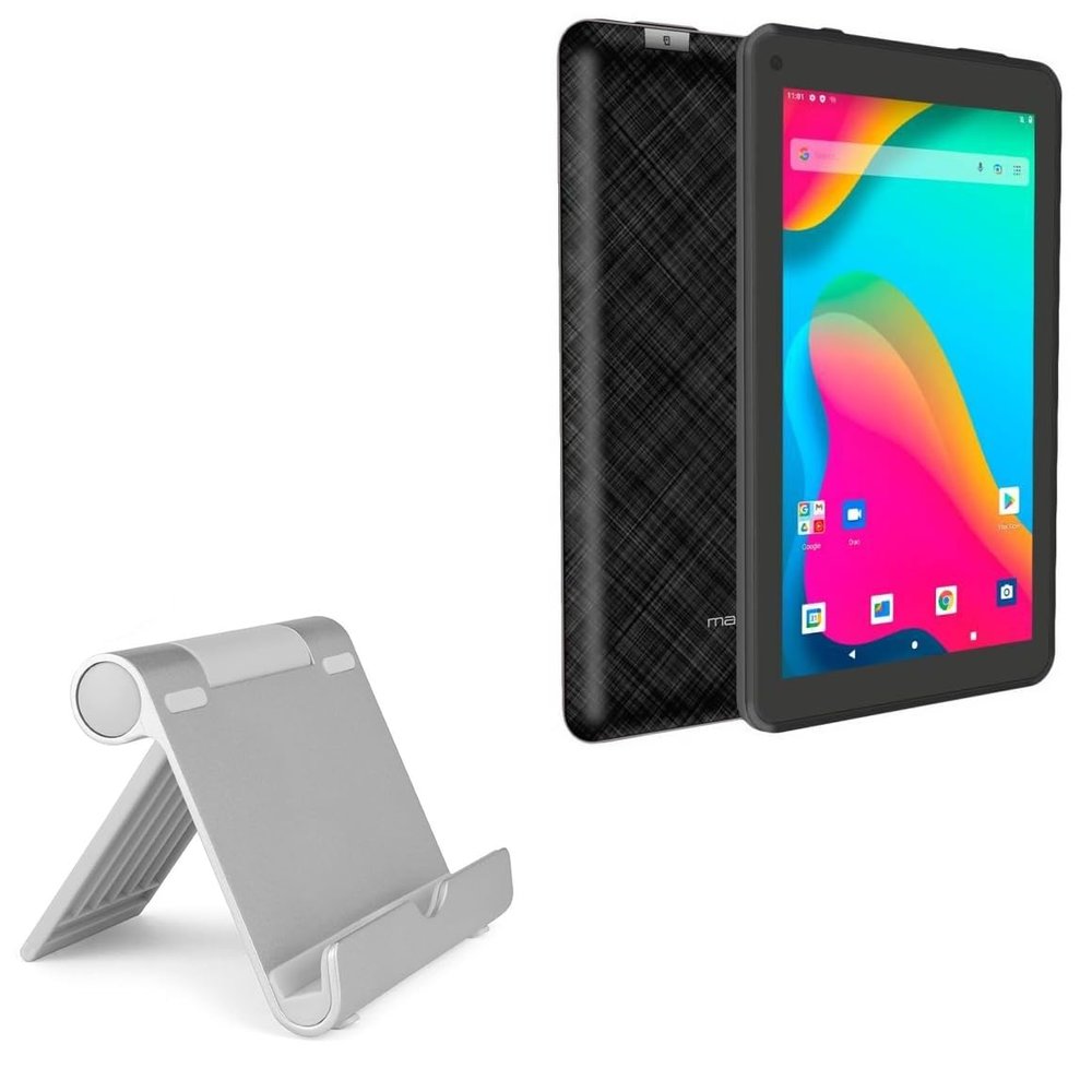 BoxWave Stand and Mount Compatible with Maxwest Tab Max 7 - VersaView Aluminum Stand, Portable, Multi Angle Viewing Sturdy