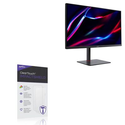 BoxWave Screen Protector Compatible with Acer Nitro XV275K ymipruzx 4K UHD Display (27 in) - ClearTouch ImpactShield (2-Pack), Impenetrable Screen Protector Flexible Film