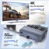 4K@60Hz Three Monitor HDMI KVM Switch, 2 Port HDMI KVM Switch 3 Minitors 2 Computers for Managing 2 PC Using 1 Set of Keyboard Mouse, 2 PC Share 4 USB 3.0 Ports view 3