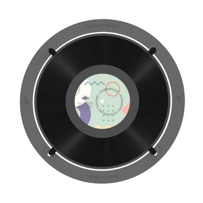 HumminGuru Record Adaptor for Ultrasonic Vinyl Record Cleaner Machine, Vinyl Record Cleaning Kit for HG01 Vinyl Record Cleaning Machine, Vinyl Record Adaptor for Record Washer (10 Inch)