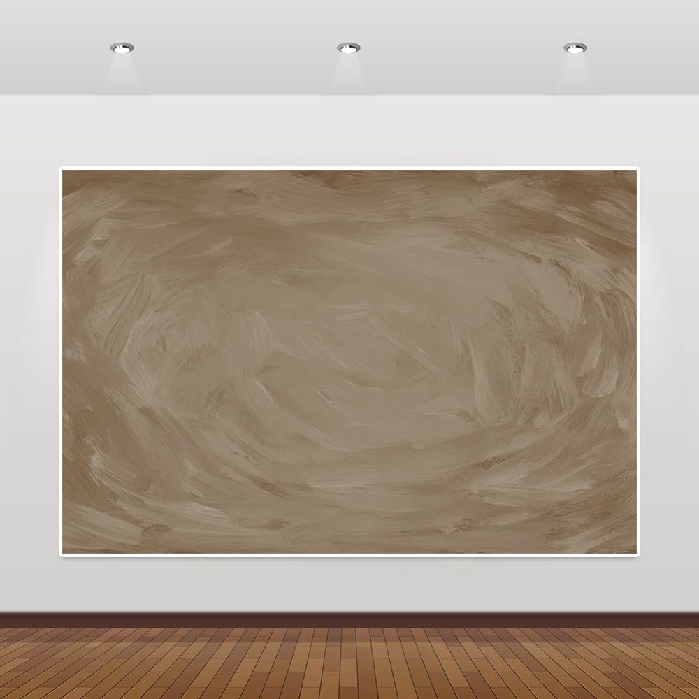 10x7ft Vinyl Khaki Color Photography Backdrops Solid Pure Color Photoshoot Backdrop Earthy Yellow Abstract Portrait Background Birthday Party Wedding Baby Shower Background Banner Supplies Props
