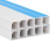Homgoday Self-Adhesive Cable Duct 20 x 10 mm 10 m PVC Interior Furniture Decor for Living Room Office Bedroom view 4