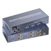 4K60Hz USB3.0 Dual Monitor HDMI KVM Switch 2 Minitors 2 Computers, 2 Port HDMI KVM Switch for Managing 2 PCs with 1 Set of Keyboard and Mouse, 4 USB 3.0 Ports Sharing view 1