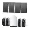 WUUK 4 Solar Outdoor Cameras and 4MP Indoor Camera view 2