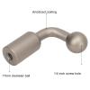 1/4 Inch to 17mm Ball Vertical Mount Adapter, 17mm Ball Head Bracket Base Adapter with 1/4 Inch Screw Hole for Tripod Selfie Stick Camera Bracket view 4