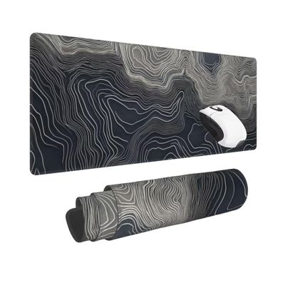 Mouse Pad Abstract XXL Mouse Pad Gaming Topography (1200*600*3MM) Extended Large Mouse Pad Desk Mat,Stitched Edges Mousepad Office Decor,Office Desk Accessories Non Slip Rubber Base,for Office & Home