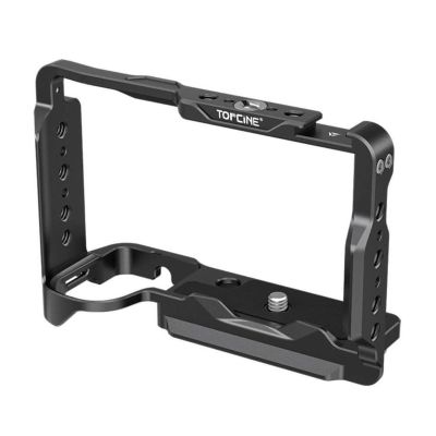 ZVE10 II Cage Compatible for Sony Alpha ZV-E10 II Camera Full Cage with Cold Shoe Mount NATO Chute Arca Quick Release Bottom Plate