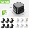 CeroDimo 12 Pack Magnetic Cable Clips, Adjustable Desk Cord Holder and Cable Organizer for Home, Office, Car, Nightstand, Adhesive Wire Holder for USB, Phone, and Desktop Management view 2