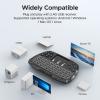 Geartist Wireless Keyboard, Rechargeable 2.4G Mini Keyboard with 7-Color RGB Backlit, Compatible with Mac, Windows view 2