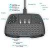 Geartist Wireless Keyboard, Rechargeable 2.4G Mini Keyboard with 7-Color RGB Backlit, Compatible with Mac, Windows view 4